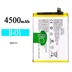 Mobiltelefon akku/akkumulátor B-O1 alkalmas VIVO iQOO U1