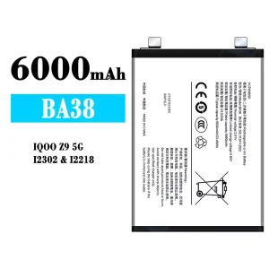 Mobiltelefon akku/akkumulátor BA38 alkalmas VIVO IQOO Z9 5G