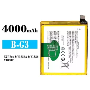 Mobiltelefon akku/akkumulátor B-G3 alkalmas VIVO X27 Pro