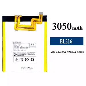 Mobiltelefon akku/akkumulátor BL216 alkalmas Lenovo VIBE Z K910/K910L/K910E