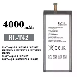 Mobiltelefon akku/akkumulátor BL-T42 alkalmas LG V50 ThinQ 5G / V50S ThinQ 5G / G8X ThinQ