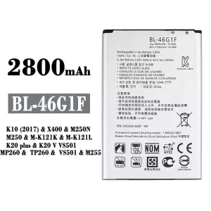 Mobiltelefon akku/akkumulátor BL-46G1F alkalmas LG K10 (2017) / K20 plus