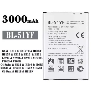 Mobiltelefon akku/akkumulátor BL-51YF alkalmas LG G4 /G4 Stylus / G4 Dual