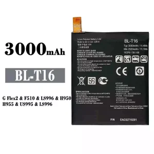 Mobiltelefon akku/akkumulátor BL-T16 alkalmas LG G Flex2