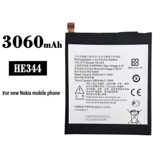 Mobiltelefon akku/akkumulátor HE344 alkalmas Nokia