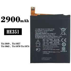 Mobiltelefon akku/akkumulátor HE351 alkalmas Nokia 3.1