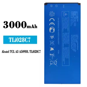 Mobiltelefon akku/akkumulátor TLi028C7 alkalmas Alcatel TCL A3 A509DL