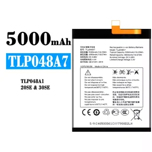 Mobiltelefon akku/akkumulátor TLP048A7 TLP048A1 alkalmas Alcatel 20SE/30SE