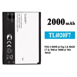 Mobiltelefon akku/akkumulátor TLi020F7 alkalmas Alcatel PIXI 4 5.0 5045J/5045T/5045D