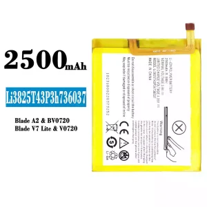 Mobiltelefon akku/akkumulátor Li3825T43P3h736037 alkalmas ZTE Blade A2/ Blade V7 lite