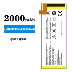 Mobiltelefon akku/akkumulátor Li3820T43P6h903546-H alkalmas ZTE Q505/Q505T