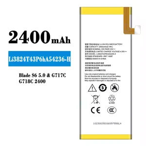 Mobiltelefon akku/akkumulátor Li3824T43P6hA54236-H alkalmas ZTE Blade S6 5.0