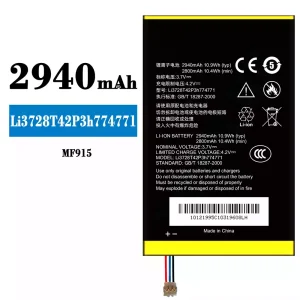 Mobiltelefon akku/akkumulátor Li3728T42P3h774771 alkalmas ZTE MF915