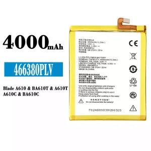 Mobiltelefon akku/akkumulátor 466380PLV alkalmas ZTE Blade A610/BA610T/A610T/A610C/BA610C