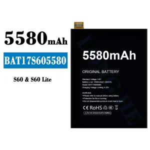 Mobiltelefon akku/akkumulátor BAT17S605580 alkalmas Doogee S60/S60 Lite
