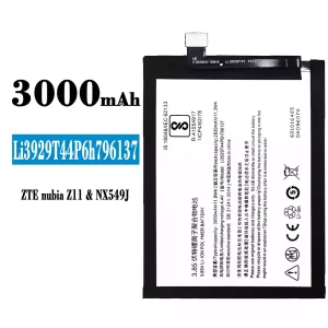 Mobiltelefon akku/akkumulátor Li3929T44P6h796137 alkalmas ZTE nubia Z11