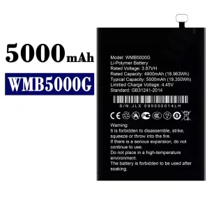 Mobiltelefon akku/akkumulátor WMB5000G alkalmas WALTON