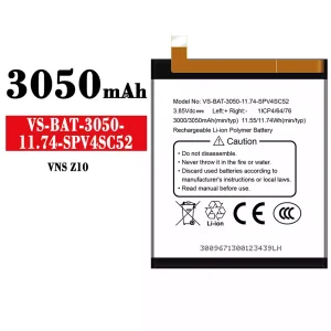 Mobiltelefon akku/akkumulátor VS-BAT-3050-11.74-SPV4SC52 alkalmas VESTEL VNS Z10