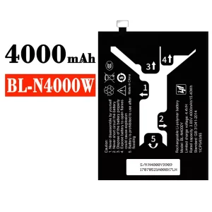 Mobiltelefon akku/akkumulátor BL-N4000W alkalmas Gionee