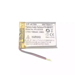 Fejhallgató akku/akkumulátor az Audio-Technica ATH-M50XBT2,ATHM50XBT,ATH-DSR9BT,ATH-DSR7BT,ATH-SR6BT,ATH-SR5BT,SR5BTBK,SR5BTWH,ATH-AR3BT