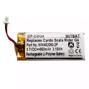 Fejhallgató akku/akkumulátor az BAT00004,BAT00002,WW452050-2P,WW452050PL-2PC