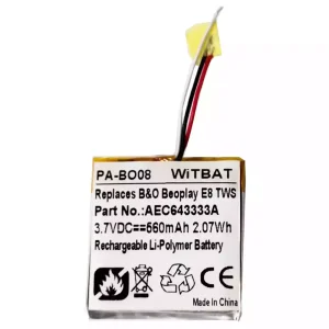 Fejhallgató akku/akkumulátor az B&O B'eoplay E8, Be'oplay E8 TWS Case,AEC643333A