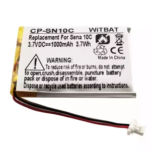 Fejhallgató akku/akkumulátor az Sena 10C 10C Pro Motorcycle Bluetooth Headset Camera