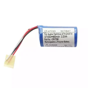 Fejhallgató akku/akkumulátor az Audio-Technica ATH-CK3TW fejhallgató töltőtok,ICR17280