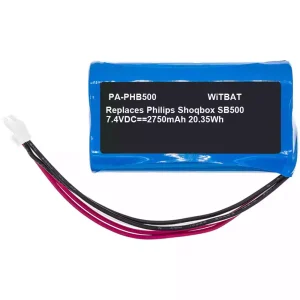 Hangszóró akku/akkumulátor az Philips ShoqBox SB500