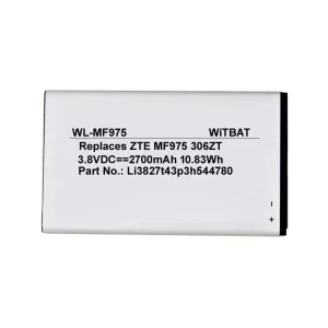 Új akku/akkumulátor az ZTE 303ZT,305ZT,306ZT,MF975,MF975S,MF975U,Li3827t43p3h544780