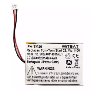Új akku/akkumulátor az TomTom 6027A0114501,Start 20,Start 25