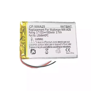 Új akku/akkumulátor az SONY NW-A25,NW-A26,NW-A27,LIS1494HEPC